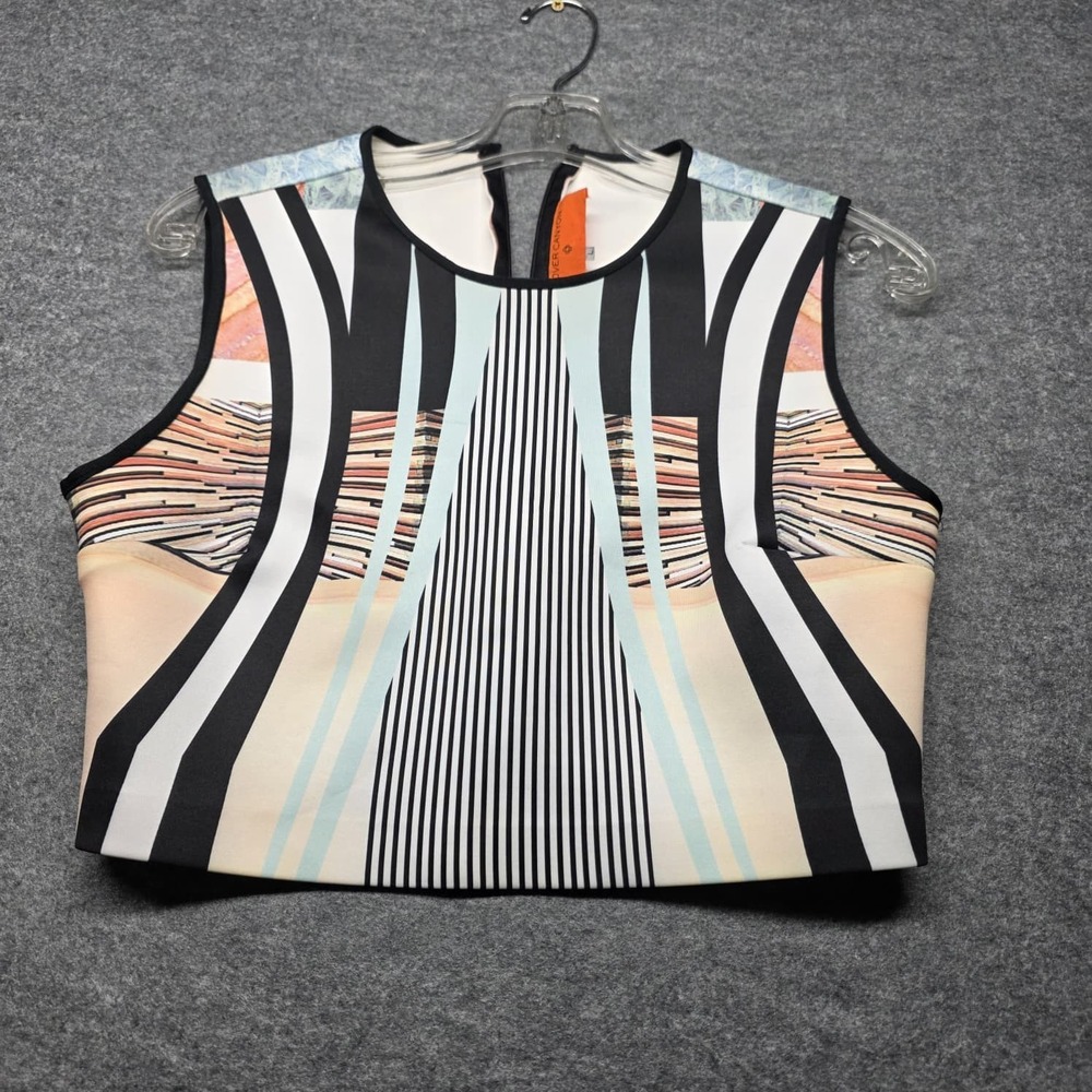Clover Canyon Womens Geometric Abstract Sleeveless Tank Top Multicolor Size L